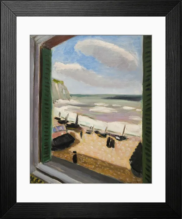 Framed Print : Fenetre ouverte sur la mer a Etretat, 1920-1921. Creator: Henri Matisse Framed Print : Fenetre ouverte sur la mer a Etretat, 1920-1921. Creator: Henri Matisse
