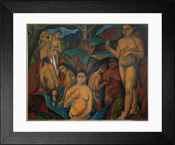 Framed Print : The Large Bathers (Les Grandes Baigneuses), c1908. Creator: Andre Derain Framed Print : The Large Bathers (Les Grandes Baigneuses), c1908. Creator: Andre Derain
