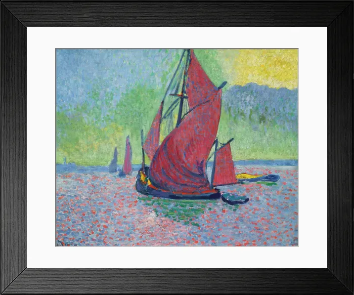 Framed Print : Red sails, 1906. Creator: Andre Derain Framed Print : Red sails, 1906. Creator: Andre Derain
