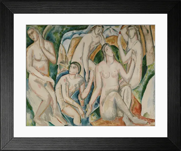 Framed Print : Les baigneuses, c1908. Creator: Andre Derain