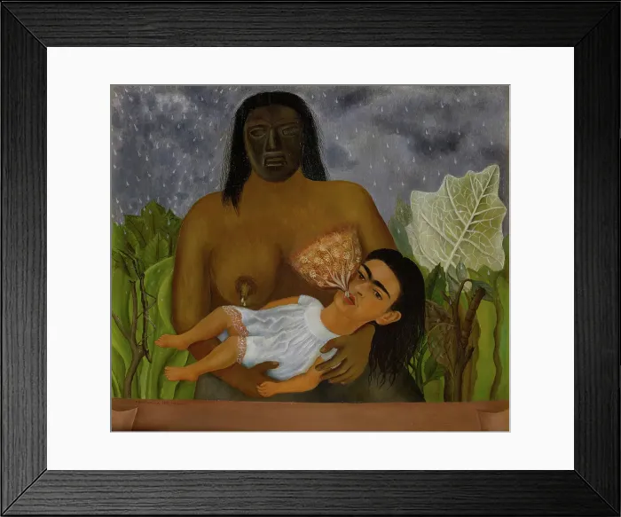 Framed Print : My Nurse and I (Mi Nana y Yo), 1937. Creator: Frida Kahlo Framed Print : My Nurse and I (Mi Nana y Yo), 1937. Creator: Frida Kahlo