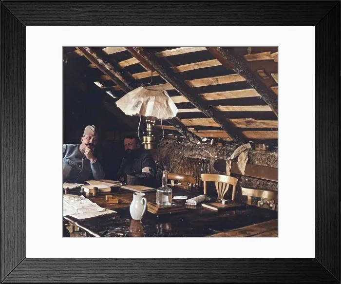 Framed Print : In the trenches, c1914-c1918. Creator: Unknown Framed Print : In the trenches, c1914-c1918. Creator: Unknown