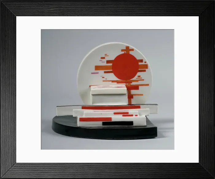 Framed Print : Inkwell with suprematist composition, 1923. Creator: Nikolay Suetin Framed Print : Inkwell with suprematist composition, 1923. Creator: Nikolay Suetin