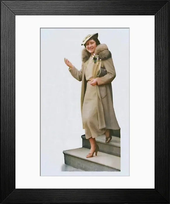 Framed Print : Leaving No. 3 Belgrave Square, for the christening of Princess Alexandra February 9, 1937. Creator: Unknown. Leaving No. 3 Belgrave Square, for the christening of Princess Alexandra February 9, 1937. Creator: Unknown Framed Print : Leaving No. 3 Belgrave Square, for the christening of Princess Alexandra February 9, 1937. Creator: Unknown. Leaving No. 3 Belgrave Square, for the christening of Princess Alexandra February 9, 1937. Creator: Unknown