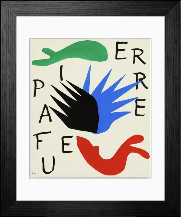Framed Print : Pierre a feu, 1947. Creator: Henri Matisse Framed Print : Pierre a feu, 1947. Creator: Henri Matisse