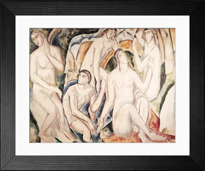Framed Print : The Bathers (Les Baigneuses), 1908. Creator: Andre Derain Framed Print : The Bathers (Les Baigneuses), 1908. Creator: Andre Derain