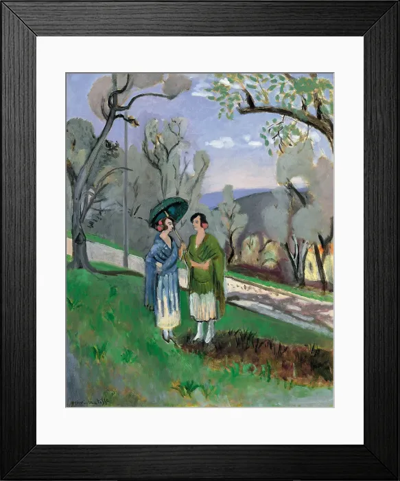 Framed Print : Conversation under the Olive Trees, 1921. Creator: Henri Matisse Framed Print : Conversation under the Olive Trees, 1921. Creator: Henri Matisse