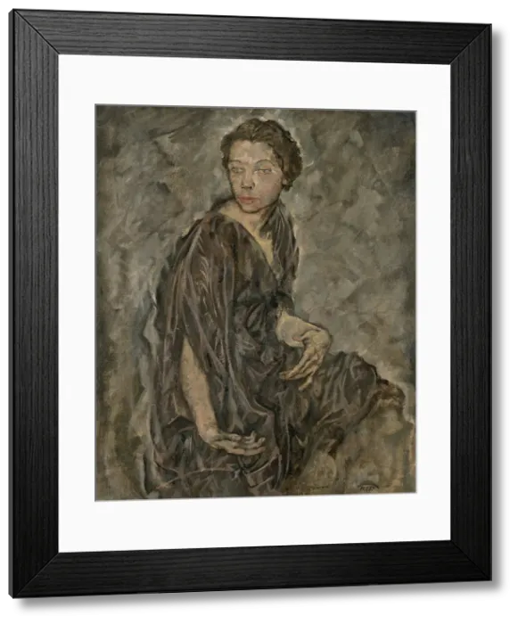 Framed Print : Portrait of Tilla Durieux, 1912. Creator: Max Oppenheimer Framed Print : Portrait of Tilla Durieux, 1912. Creator: Max Oppenheimer
