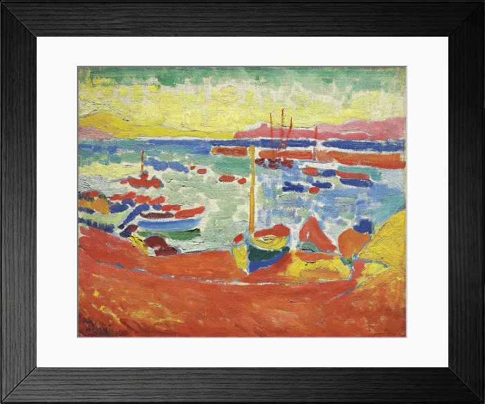 Framed Print : Bateaux a Collioure, 1905. Creator: Andre Derain Framed Print : Bateaux a Collioure, 1905. Creator: Andre Derain