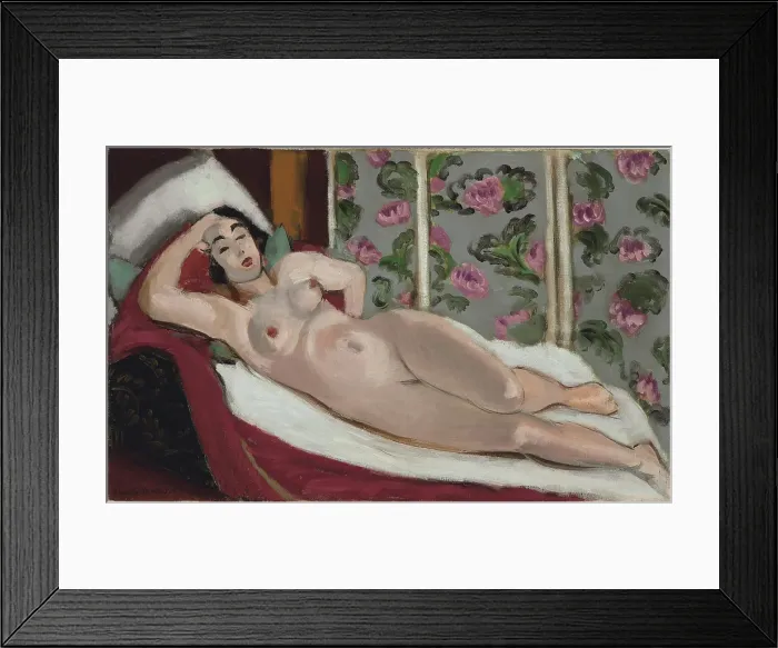 Framed Print : Nu a la chaise longue, 1923. Creator: Henri Matisse Framed Print : Nu a la chaise longue, 1923. Creator: Henri Matisse