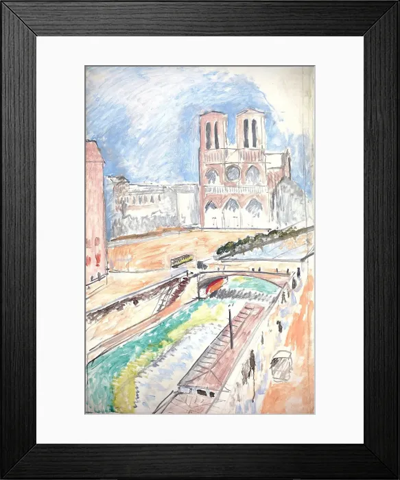 Framed Print : Notre-Dame, 1914. Creator: Henri Matisse Framed Print : Notre-Dame, 1914. Creator: Henri Matisse