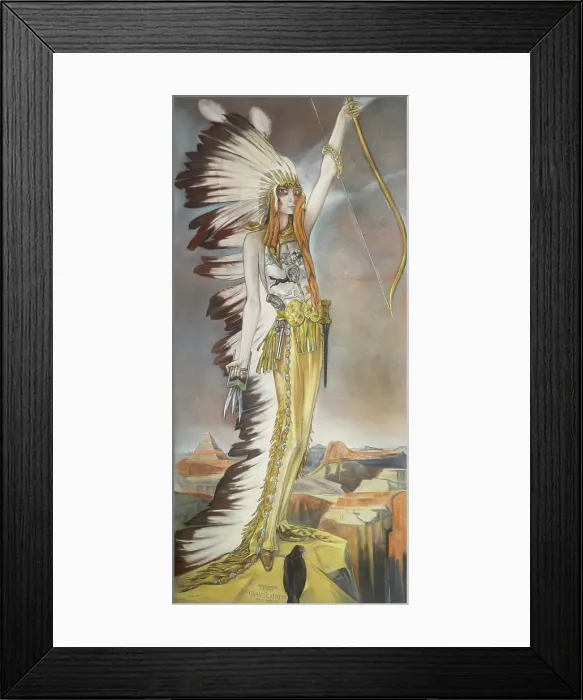Framed Print : Marchesa Luisa Casati, Grand Canyon, 1927. Creator: Alberto Martini Framed Print : Marchesa Luisa Casati, Grand Canyon, 1927. Creator: Alberto Martini