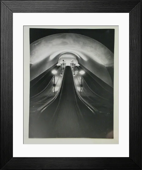 Framed Print : Dzerzhinskaya Moscow Metro station, Soviet Union, 1935. Creator: Hannes Meyer Framed Print : Dzerzhinskaya Moscow Metro station, Soviet Union, 1935. Creator: Hannes Meyer