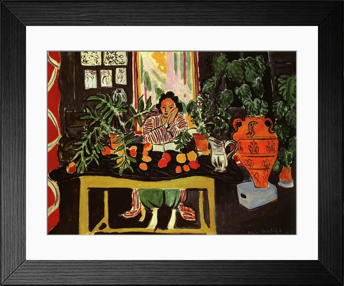 Framed Print : Interior with an Etruscan Vase, 1940. Creator: Henri Matisse Framed Print : Interior with an Etruscan Vase, 1940. Creator: Henri Matisse