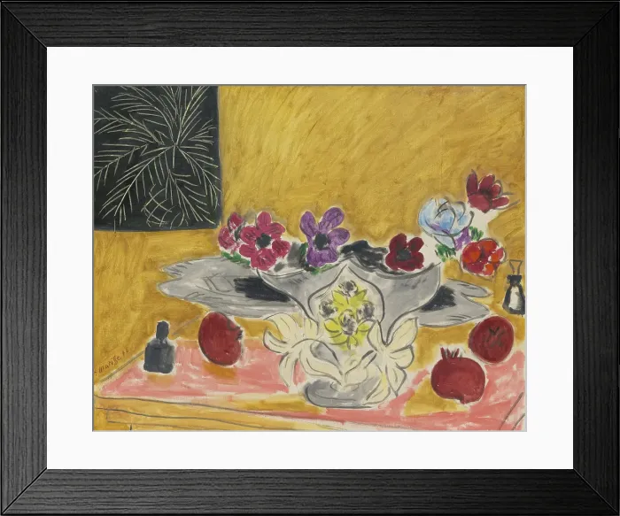 Framed Print : Anemones and Pomegranates, 1946. Creator: Henri Matisse Framed Print : Anemones and Pomegranates, 1946. Creator: Henri Matisse