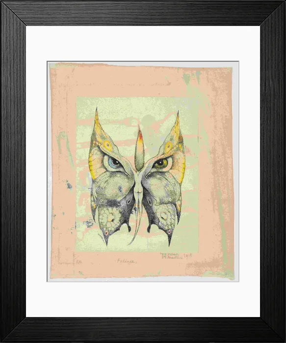 Framed Print : Felina, 1915. Creator: Alberto Martini Framed Print : Felina, 1915. Creator: Alberto Martini