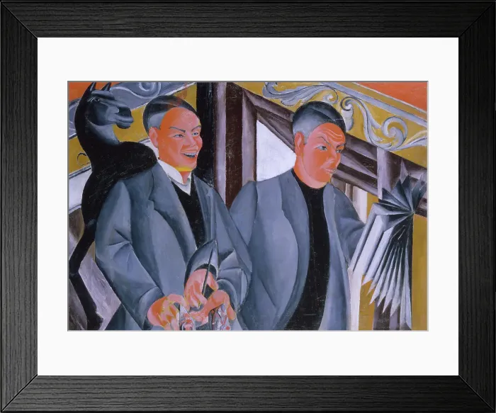 Framed Print : Double Self-Portrait, 1911. Creator: Victor Barthe Framed Print : Double Self-Portrait, 1911. Creator: Victor Barthe
