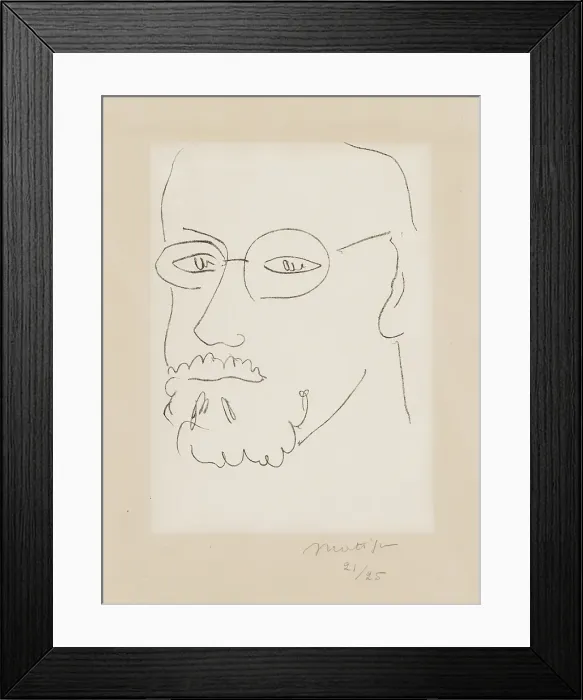 Framed Print : Self-portrait, 1949. Creator: Henri Matisse Framed Print : Self-portrait, 1949. Creator: Henri Matisse