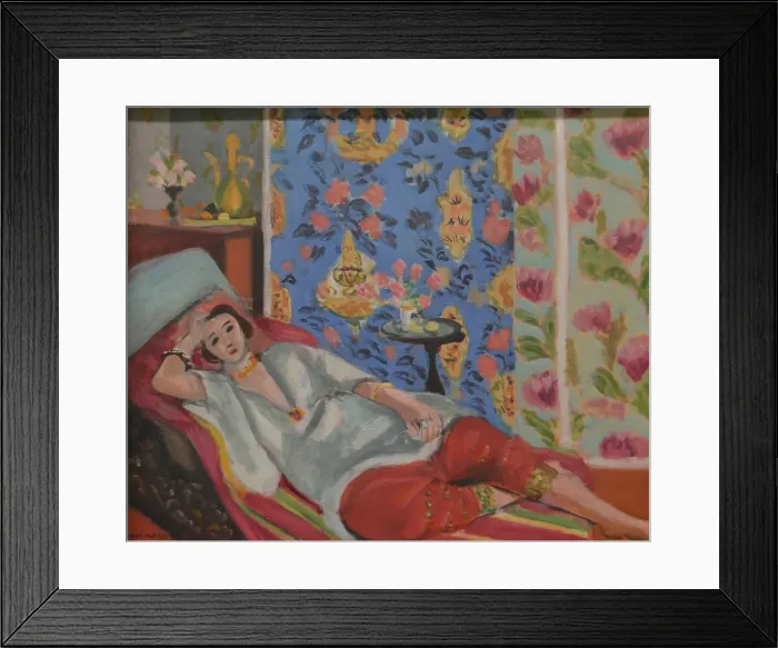 Framed Print : Odalisque in Red Trousers, early-mid 20th century. Creator: Henri Matisse Framed Print : Odalisque in Red Trousers, early-mid 20th century. Creator: Henri Matisse