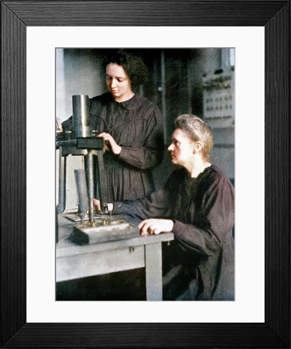 Framed Print : Marie Curie, Polish-born French physicist and her daughter Irene, 1925. Creator: Unknown Framed Print : Marie Curie, Polish-born French physicist and her daughter Irene, 1925. Creator: Unknown
