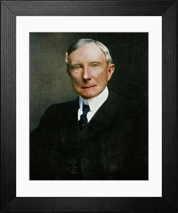 Framed Print : John D Rockefeller, American industrialist, late 19th century (1956). Creator: Unknown Framed Print : John D Rockefeller, American industrialist, late 19th century (1956). Creator: Unknown