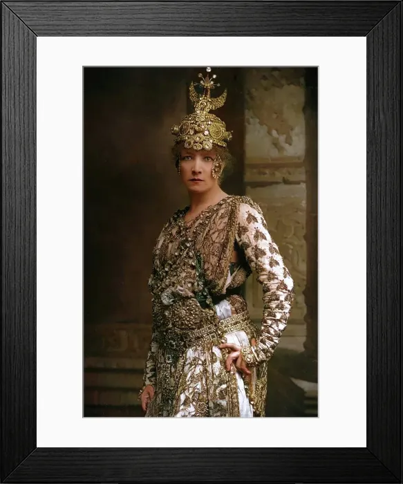 Framed Print : Sarah Bernhardt (1844-1923), French stage actress, 1890. Creator: W&D Downey Framed Print : Sarah Bernhardt (1844-1923), French stage actress, 1890. Creator: W&D Downey