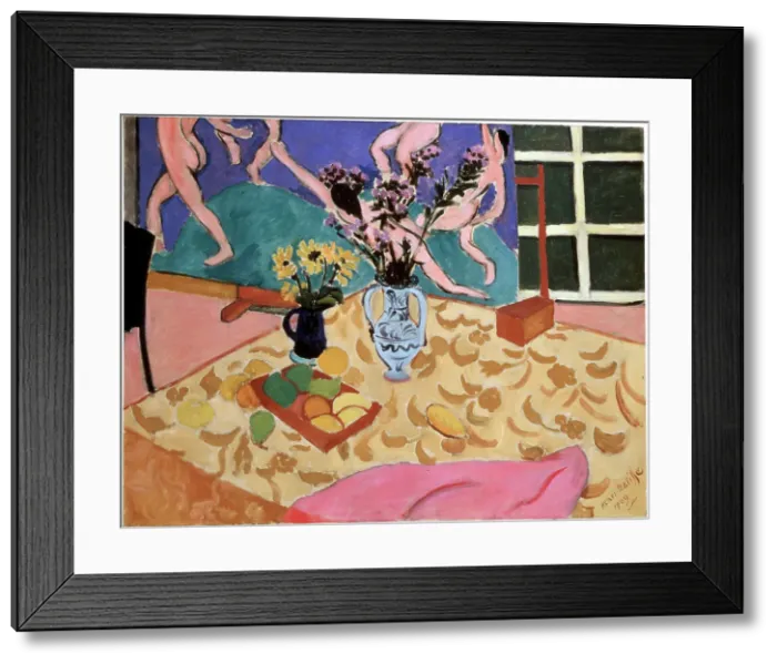 Framed Print : Still life with The Dance, 1909. Creator: Henri Matisse. Still life with The Dance, 1909. Creator: Henri Matisse Framed Print : Still life with The Dance, 1909. Creator: Henri Matisse. Still life with The Dance, 1909. Creator: Henri Matisse