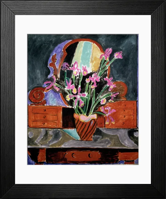 Framed Print : Vase with Irises, 1912. Creator: Henri Matisse. Vase with Irises, 1912. Creator: Henri Matisse Framed Print : Vase with Irises, 1912. Creator: Henri Matisse. Vase with Irises, 1912. Creator: Henri Matisse