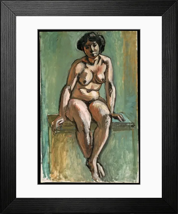 Framed Print : Seated Woman, 1908. Creator: Henri Matisse. Seated Woman, 1908. Creator: Henri Matisse Framed Print : Seated Woman, 1908. Creator: Henri Matisse. Seated Woman, 1908. Creator: Henri Matisse