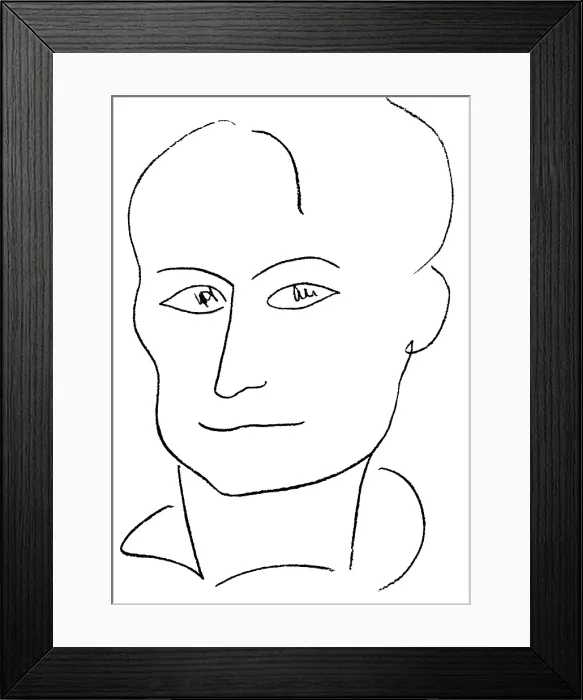 Framed Print : Portrait of the poet Charles Baudelaire, 1944-1947. Creator: Henri Matisse. Portrait of the poet Charles Baudelaire, 1944-1947. Creator: Henri Matisse Framed Print : Portrait of the poet Charles Baudelaire, 1944-1947. Creator: Henri Matisse. Portrait of the poet Charles Baudelaire, 1944-1947. Creator: Henri Matisse