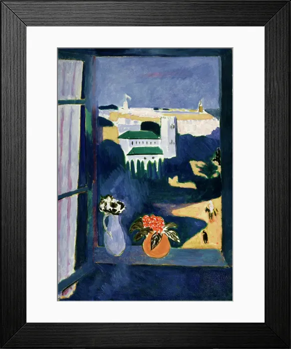 Framed Print : View from the window, Tangier, (left part of the Moroccan triptych), 1912-1913. Creator: Henri Matisse. View from the window, Tangier, (left part of the Moroccan triptych), 1912-1913. Creator: Henri Matisse Framed Print : View from the window, Tangier, (left part of the Moroccan triptych), 1912-1913. Creator: Henri Matisse. View from the window, Tangier, (left part of the Moroccan triptych), 1912-1913. Creator: Henri Matisse