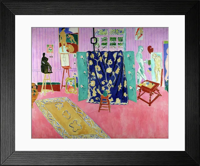 Framed Print : The Pink Studio, 1911. Creator: Henri Matisse. The Pink Studio, 1911. Creator: Henri Matisse Framed Print : The Pink Studio, 1911. Creator: Henri Matisse. The Pink Studio, 1911. Creator: Henri Matisse
