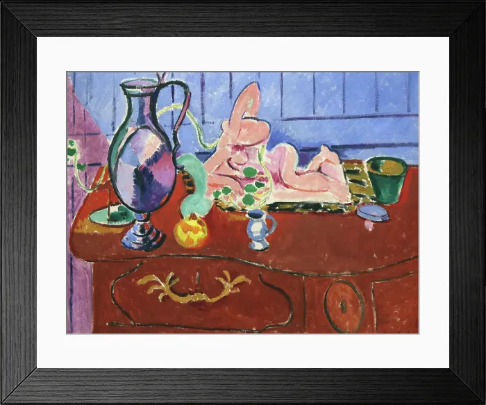 Framed Print : Pink Statuette and Jug on a Red Chest of Drawers, 1910. Creator: Henri Matisse. Pink Statuette and Jug on a Red Chest of Drawers, 1910. Creator: Henri Matisse Framed Print : Pink Statuette and Jug on a Red Chest of Drawers, 1910. Creator: Henri Matisse. Pink Statuette and Jug on a Red Chest of Drawers, 1910. Creator: Henri Matisse