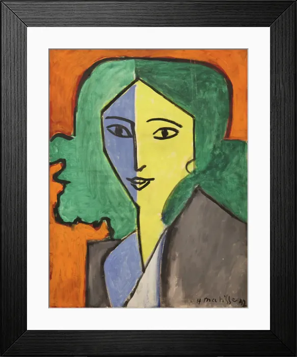 Framed Print : Portrait of LN Delectorskaya, 1947. Creator: Henri Matisse. Portrait of LN Delectorskaya, 1947. Creator: Henri Matisse Framed Print : Portrait of LN Delectorskaya, 1947. Creator: Henri Matisse. Portrait of LN Delectorskaya, 1947. Creator: Henri Matisse