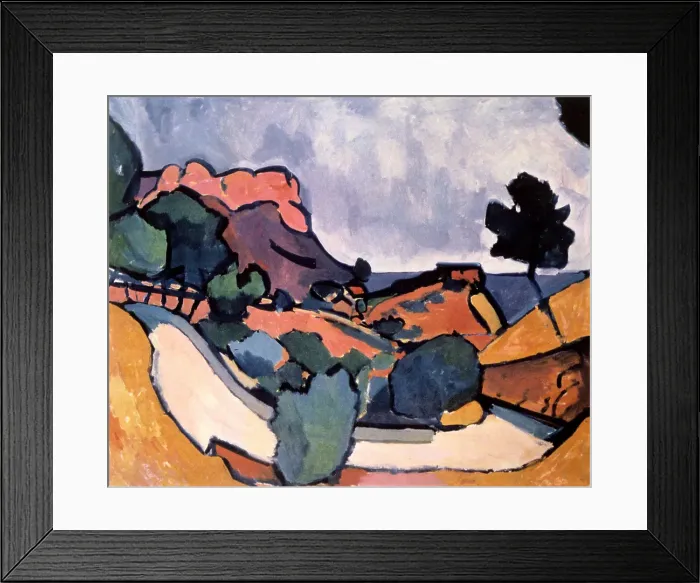 Framed Print : Road in the Mountains, 1907. Creator: Andre Derain. Road in the Mountains, 1907. Creator: Andre Derain Framed Print : Road in the Mountains, 1907. Creator: Andre Derain. Road in the Mountains, 1907. Creator: Andre Derain