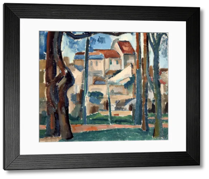 Framed Print : Street of St Denis, Grenoble, 20th Century. Creator: Andre Derain. Street of St Denis, Grenoble, 20th Century. Creator: Andre Derain Framed Print : Street of St Denis, Grenoble, 20th Century. Creator: Andre Derain. Street of St Denis, Grenoble, 20th Century. Creator: Andre Derain