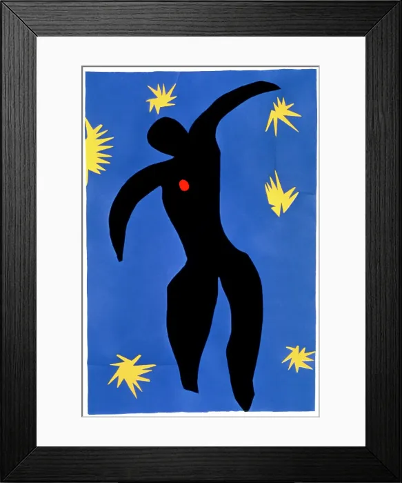 Framed Print : Icarus, plate VIII from Jazz, 1947. Creator: Henri Matisse. Icarus, plate VIII from Jazz, 1947. Creator: Henri Matisse Framed Print : Icarus, plate VIII from Jazz, 1947. Creator: Henri Matisse. Icarus, plate VIII from Jazz, 1947. Creator: Henri Matisse