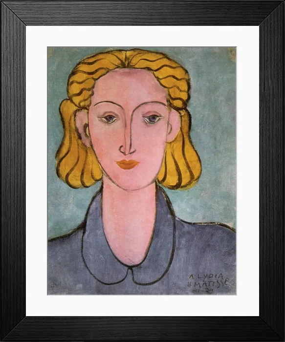 Framed Print : Young Woman in a Blue Blouse (Portrait of Lydia Delectorskaya), 1939. Creator: Henri Matisse. Young Woman in a Blue Blouse (Portrait of Lydia Delectorskaya), 1939. Creator: Henri Matisse Framed Print : Young Woman in a Blue Blouse (Portrait of Lydia Delectorskaya), 1939. Creator: Henri Matisse. Young Woman in a Blue Blouse (Portrait of Lydia Delectorskaya), 1939. Creator: Henri Matisse
