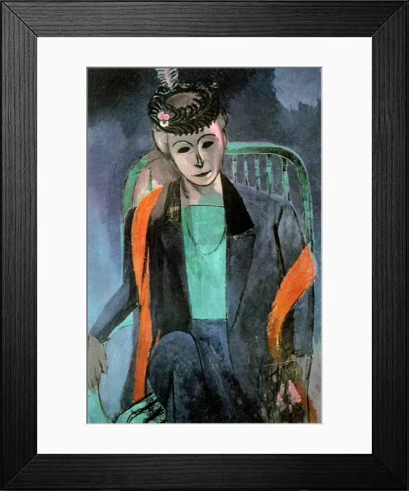 Framed Print : Portrait of the Artist's Wife, 1913. Creator: Henri Matisse. Portrait of the Artist's Wife, 1913. Creator: Henri Matisse Framed Print : Portrait of the Artist's Wife, 1913. Creator: Henri Matisse. Portrait of the Artist's Wife, 1913. Creator: Henri Matisse