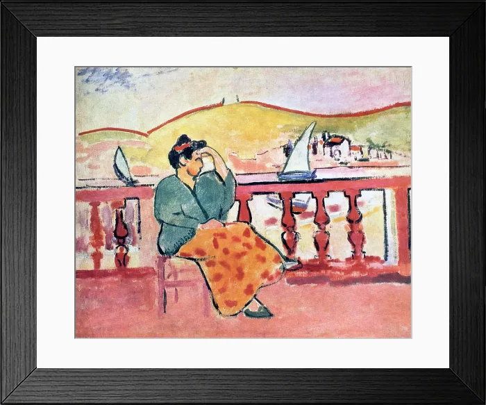Framed Print : Woman on a Terrace, 1907. Creator: Henri Matisse. Woman on a Terrace, 1907. Creator: Henri Matisse Framed Print : Woman on a Terrace, 1907. Creator: Henri Matisse. Woman on a Terrace, 1907. Creator: Henri Matisse
