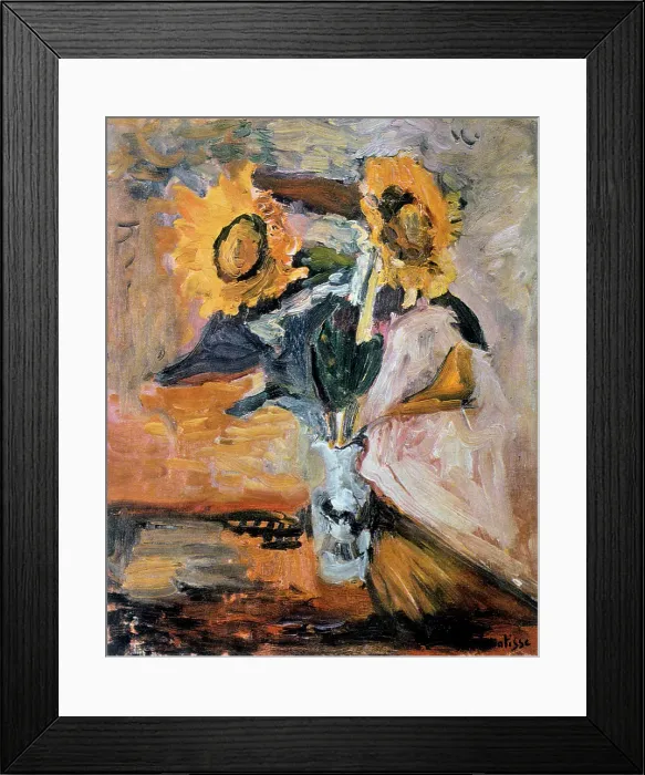 Framed Print : Vase of Sunflowers, c1898-1899. Creator: Henri Matisse. Vase of Sunflowers, c1898-1899. Creator: Henri Matisse Framed Print : Vase of Sunflowers, c1898-1899. Creator: Henri Matisse. Vase of Sunflowers, c1898-1899. Creator: Henri Matisse