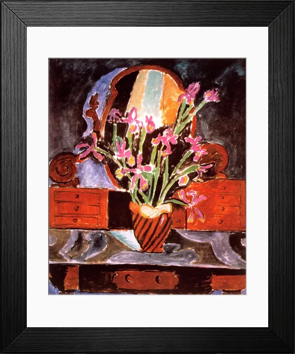 Framed Print : Vase of Irises, 1912. Creator: Henri Matisse. Vase of Irises, 1912. Creator: Henri Matisse Framed Print : Vase of Irises, 1912. Creator: Henri Matisse. Vase of Irises, 1912. Creator: Henri Matisse