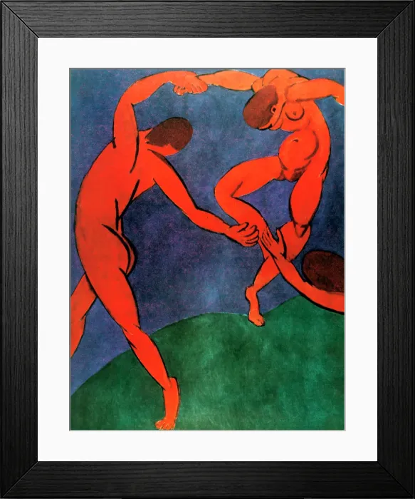 Framed Print : The Dance (detail), 1909-1910. Creator: Henri Matisse. The Dance (detail), 1909-1910. Creator: Henri Matisse