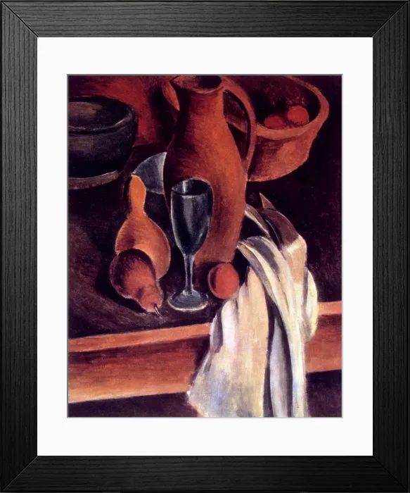 Framed Print : Still Life with Earthenware Jug and White Napkin, 1912. Creator: Andre Derain. Still Life with Earthenware Jug and White Napkin, 1912. Creator: Andre Derain Framed Print : Still Life with Earthenware Jug and White Napkin, 1912. Creator: Andre Derain. Still Life with Earthenware Jug and White Napkin, 1912. Creator: Andre Derain