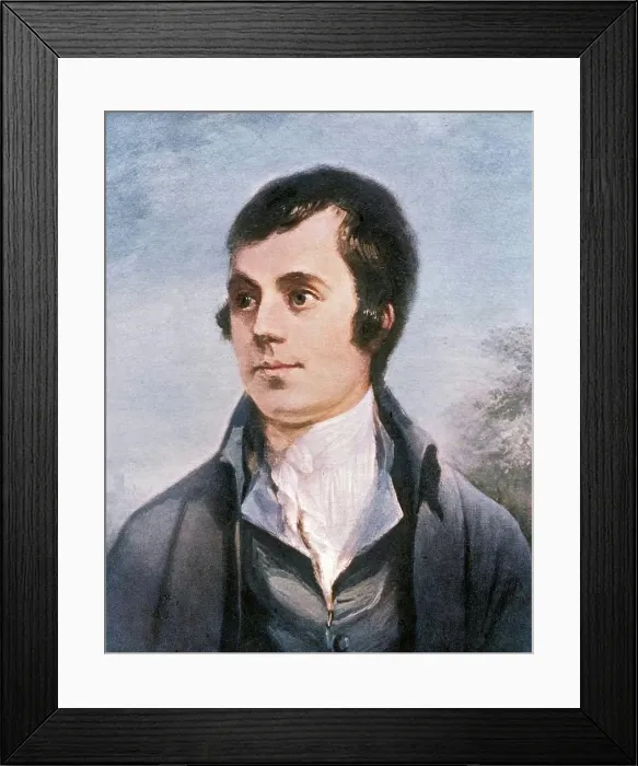 Framed Print : Robert Burns, Scottish poet, 19th century. Creator: Unknown Framed Print : Robert Burns, Scottish poet, 19th century. Creator: Unknown