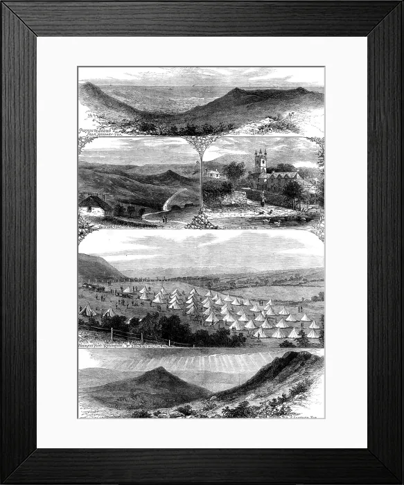 Framed Print : The Autumn Manoeuvres on Dartmoor, 1873. Creator: Unknown Framed Print : The Autumn Manoeuvres on Dartmoor, 1873. Creator: Unknown