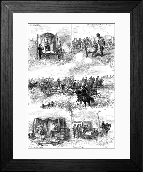 Framed Print : The Autumn Manoeuvres on Dartmoor, 1873. Creator: Unknown Framed Print : The Autumn Manoeuvres on Dartmoor, 1873. Creator: Unknown