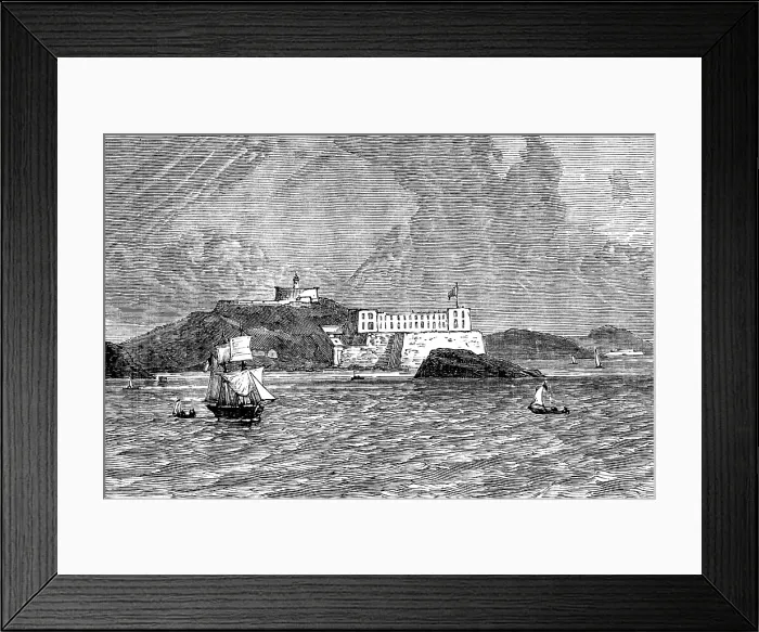 Framed Print : The Gold Coast and Ashantee War: the castle of Elmina, 1873. Creator: Unknown Framed Print : The Gold Coast and Ashantee War: the castle of Elmina, 1873. Creator: Unknown