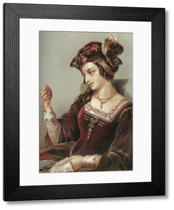 Framed Print : Anne Boleyn (1507-1536), the second wife of King Henry VIII, 1851. Creators: B Eyles, Henry Nelson O'Neil. Anne Boleyn (1507-1536), the second wife of King Henry VIII, 1851. Creators: B Eyles, Henry Nelson O'Neil Framed Print : Anne Boleyn (1507-1536), the second wife of King Henry VIII, 1851. Creators: B Eyles, Henry Nelson O'Neil. Anne Boleyn (1507-1536), the second wife of King Henry VIII, 1851. Creators: B Eyles, Henry Nelson O'Neil