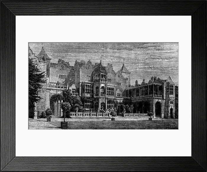 Framed Print : Holland House, South Front, 1873. Creator: Jewitt & Co Framed Print : Holland House, South Front, 1873. Creator: Jewitt & Co